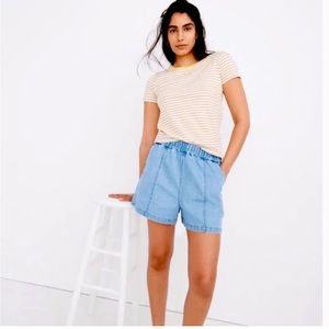 Madewell Denim Easy Pull-On Shorts in Rathmore Wash